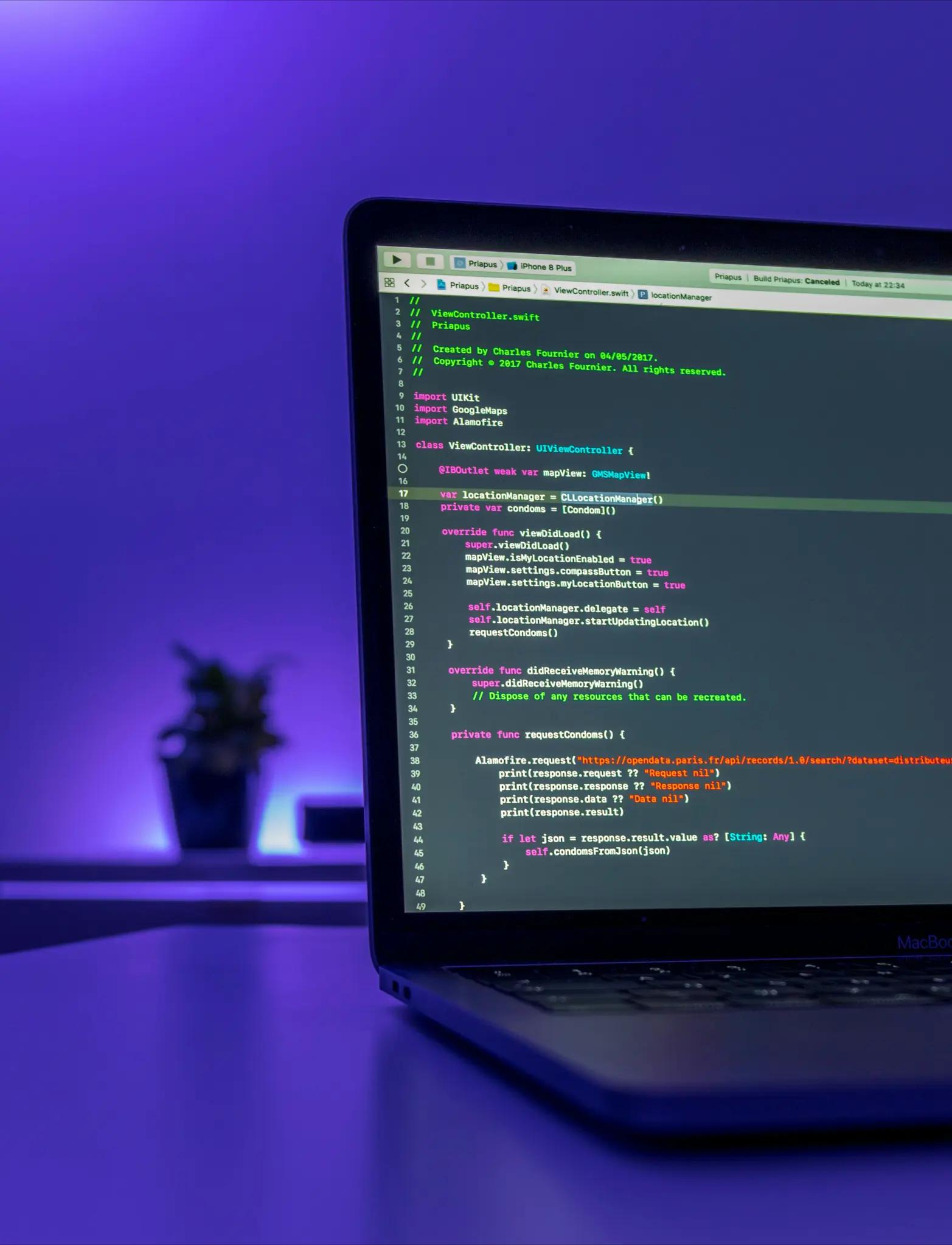 Développeur web travaillant sur un ordinateur